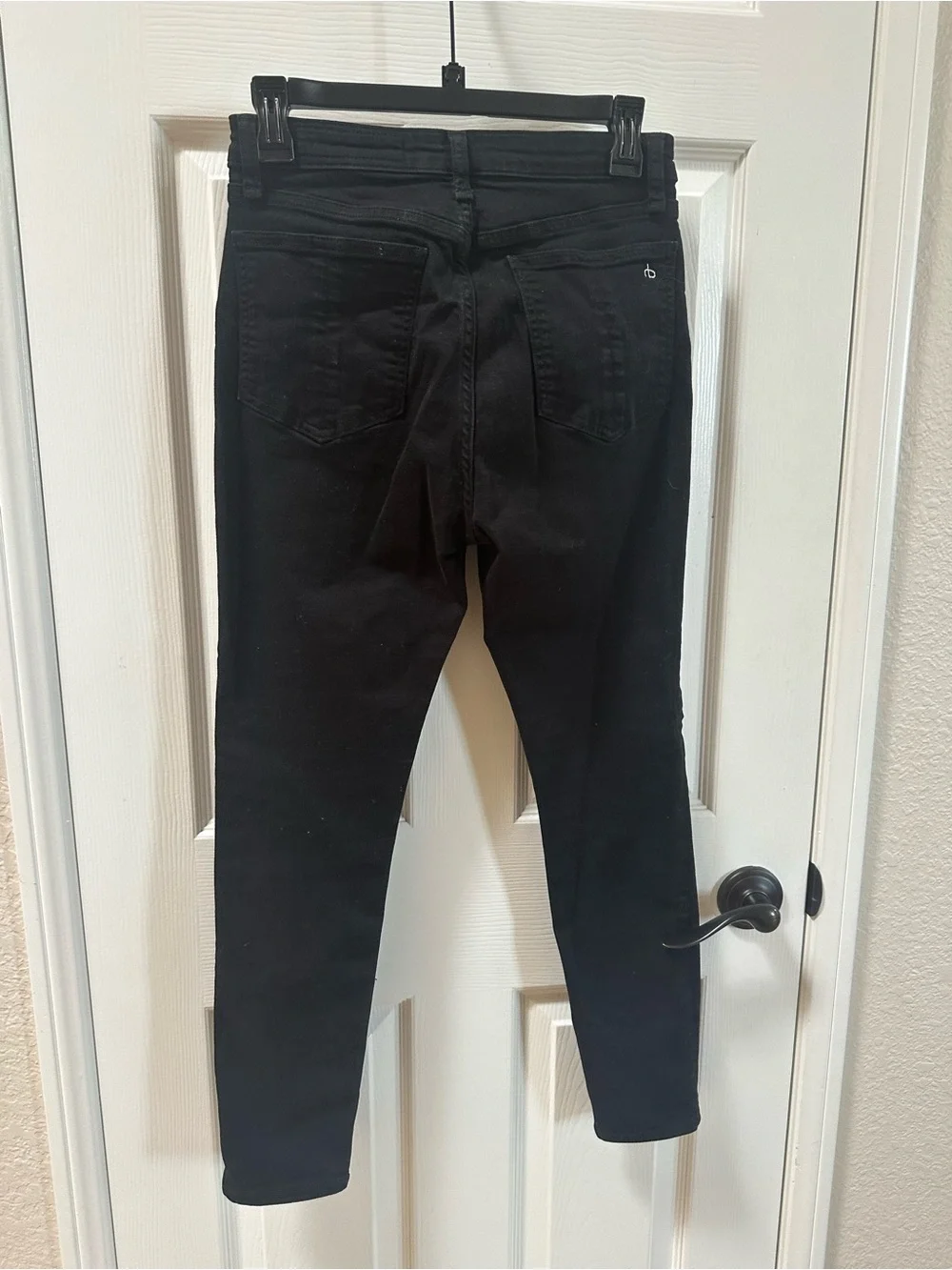 rag & bone Nina high rise ankle skinny Jeans in Black